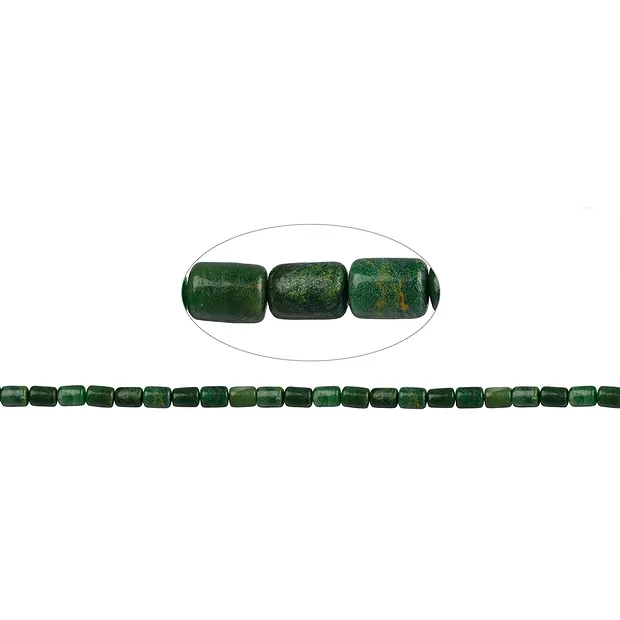 Strang Zylinder, Prasem, 08 x 06mm | Großhandel Edelsteine, Heilsteine & Schmuck