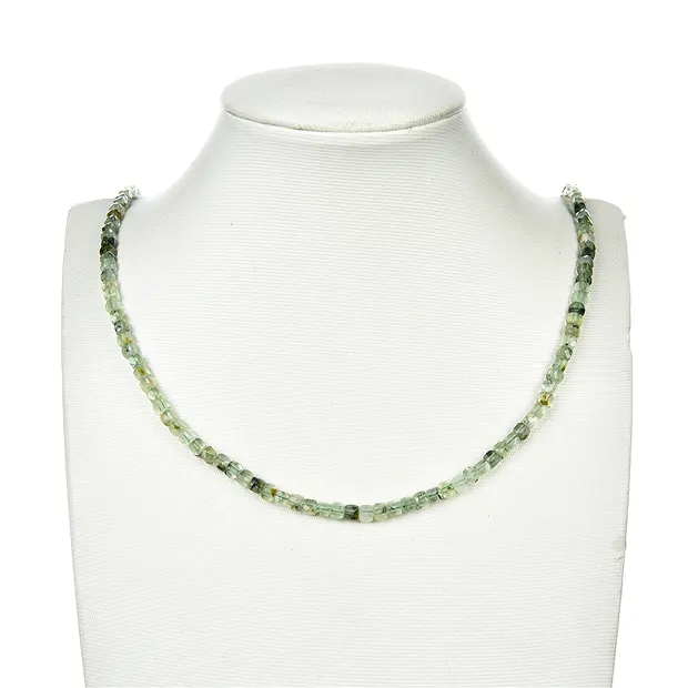 Strang Würfel, Prehnit, 04mm, facettiert | GH Edelsteine, Heilsteine & Schmuck