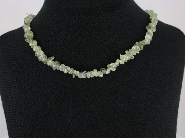 Rang de colliers éclats, prehnite, 02-04 x 05-10mm (88cm) | Marco Schreier