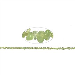 141230619320 Strand splitter, prehnite, 01-03 x 03-08mm (88cm) | Marco Schreier
