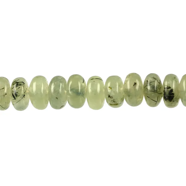 Bottone a filo, prehnite, 8 mm | gemme, pietre curative e gioielli all'ingrosso
