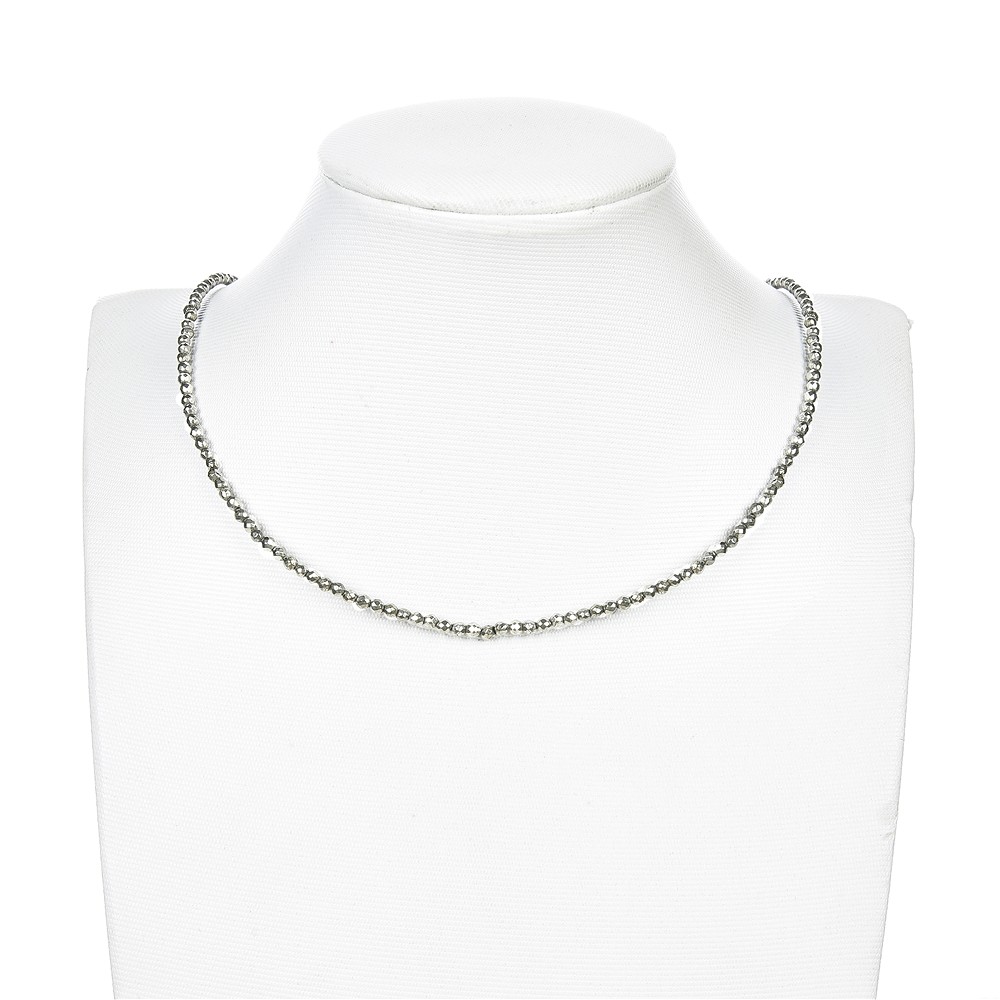 Strang Kugeln, Pyrit, facettiert, 03mm | Edelsteine, Heilsteine & Schmuck-Handel