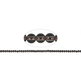 String Beads, Smoky Quartz, 04mm | wholesaler gems, healing stones & jewelry