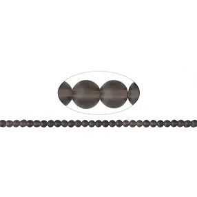 Rang de collier boules, Quartz fumé, mat, 06mm (39cm) | Marco Schreier