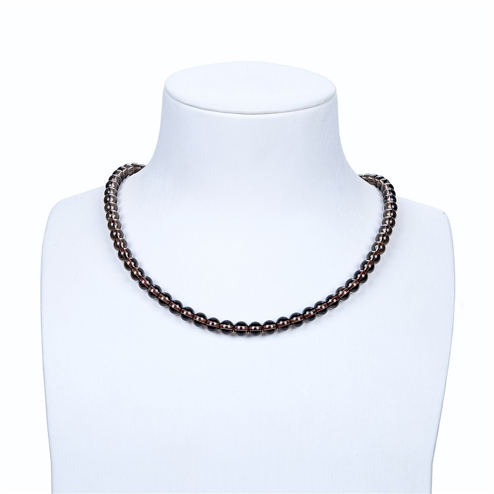 String Beads, Smoky Quartz, 06mm (approx.) | wholesaler gems & healing stones