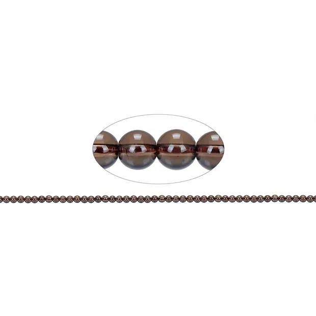 String Beads, Smoky Quartz, 06mm (approx.) | wholesaler gems & healing stones