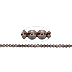 141280100720 Strang Kugeln, Rauchquarz, 08mm | Großhändler Edelsteine, Heilsteine & Schmuck