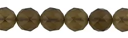 141280101910 Cuentas de piedras preciosas, Cuarzo ahumado mate, facetado, 10mm | Marco Schreier