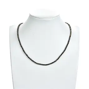 Strang Kugeln, Rauchquarz, facettiert, 03mm | Edelsteine, Heilsteine & Schmuck