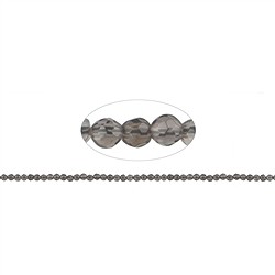 141280103620 Filo di perline, Quarzo fumé, sfaccettato, 03 mm | Marco Schreier