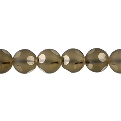 141280103830 Filo di perline "Finestra", Quarzo fumé, 10 mm | Marco Schreier