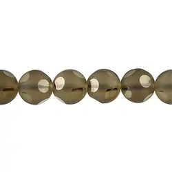141280103830 String Beads "Window", Smoky Quartz, 10mm | wholesaler gems & healing stones