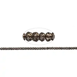 141280300520 Rang de colliers, Quartz fumé, à facettes, 04mm | Marco Schreier