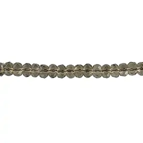 Strang Button, Rauchquarz, facettiert, 08mm | Edelsteine, Heilsteine & Schmuck
