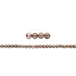 141280327021 Rang de collier, Pièce, Quartz fumé, facetté, 04 x 02mm (39cm) | Marco Schreier