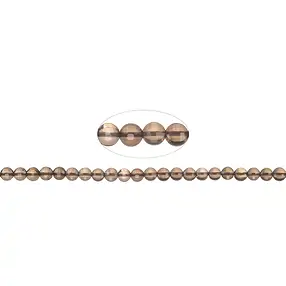 Rang de collier, Pièce, Quartz fumé, facetté, 04 x 02mm (39cm) | Marco Schreier