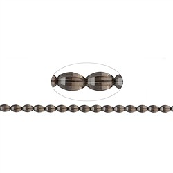 141280511520 Huso de filamentos, Cuarzo ahumado, facetado, 12 x 07-08mm | Marco Schreier