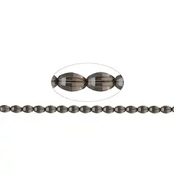 141280511520 Strand spindle, Smoky Quartz, faceted, 12 x 07-08mm | Marco Schreier