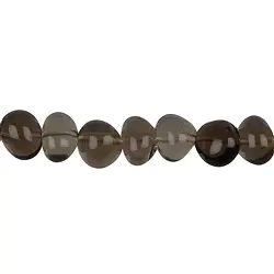 141280603621 Roundish strand of chips, Smoky Quartz, 10 - 12 mm | Marco Schreier