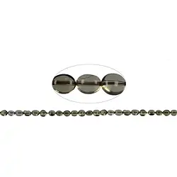 141280604720 Rang de colliers Nuggets plats, Quartz fumé, 05-08 x 03-05mm | Marco Schreier