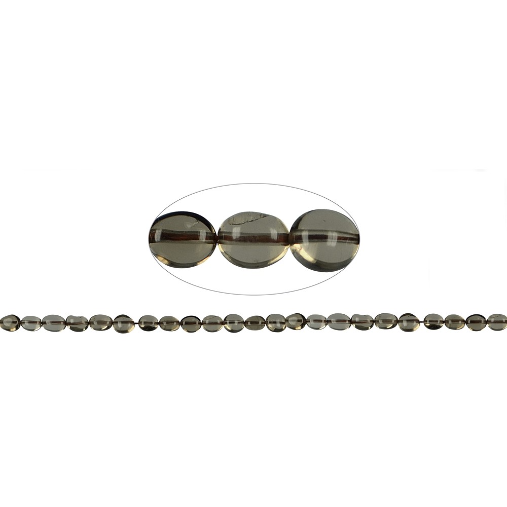 Tiras de pepitas planas, Cuarzo ahumado, 05-08 x 03-05mm | Marco Schreier