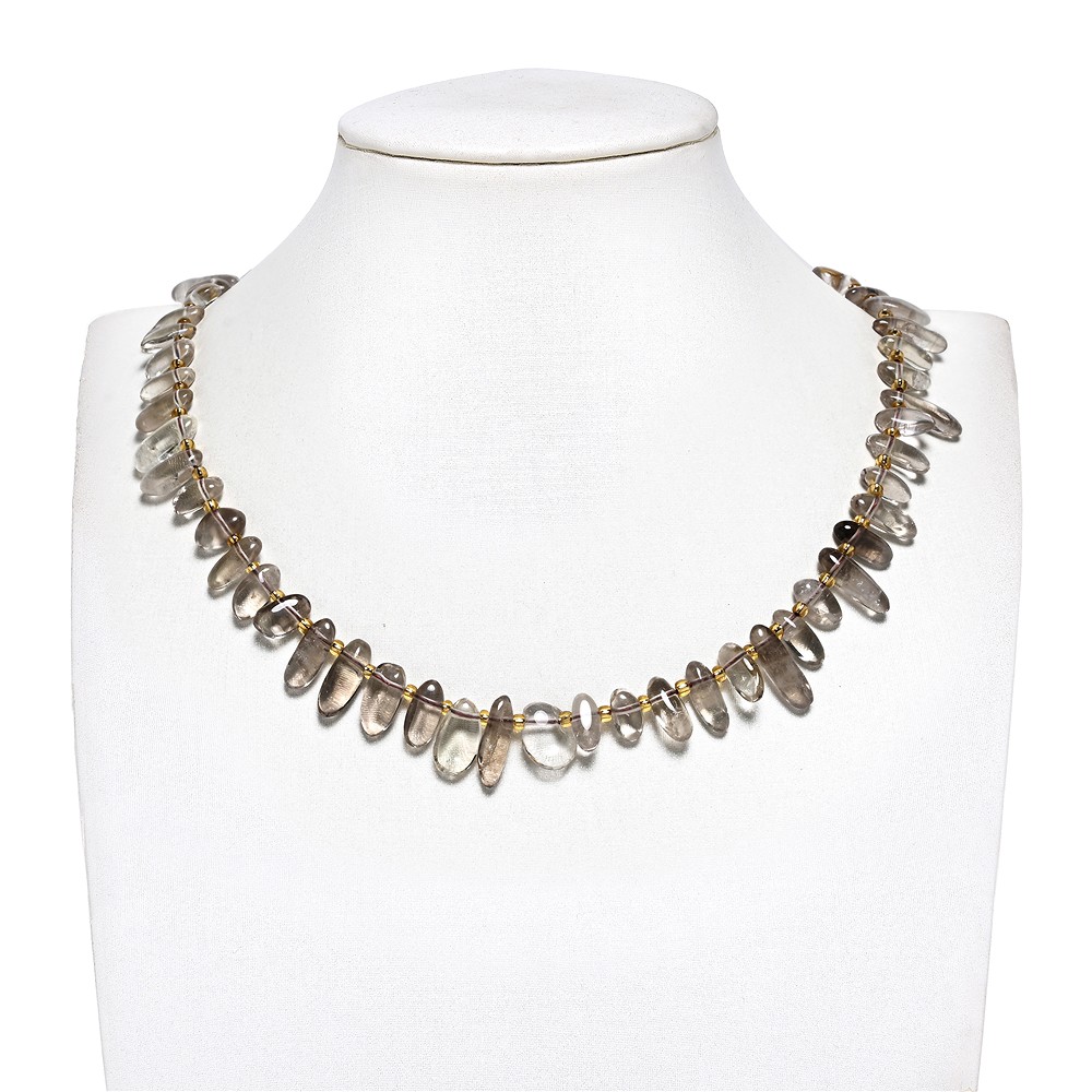 Strang Nuggets "Zahn", Rauchquarz, 06-08 x 13-16mm | Marco Schreier