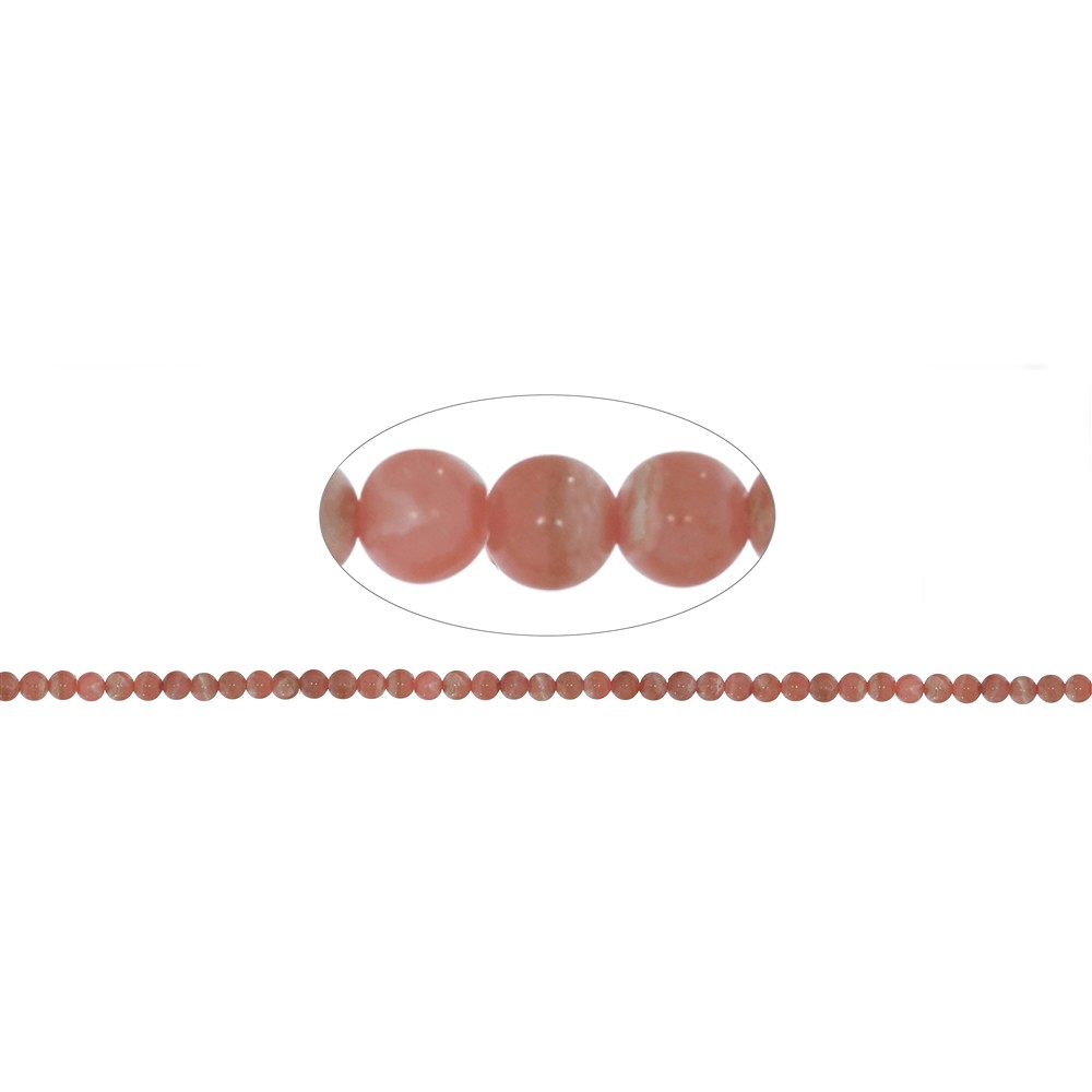 String Beads, Rhodochrosite, 03mm | wholesaler gems, healing stones & jewelry