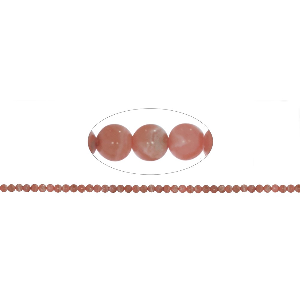 Strang Kugeln, Rhodochrosit, 04mm | Großhändler Edelsteine, Heilsteine & Schmuck