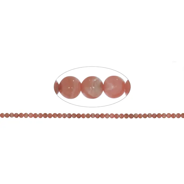 Filo di perle, Rodocrosite, 04 mm | Gemme Schreier, pietre curative e gioielli