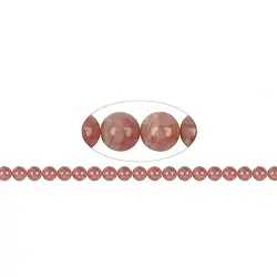 141300100623 Rang de colliers boules, rhodochrosite extra, 07 - 07,5mm | Marco Schreier