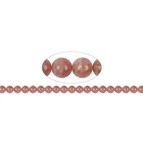 String Beads, Rhodochrosite extra, 07 - 07,5mm | gems, healing stones & jewelry