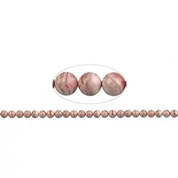 141300100720 String Beads, Rhodochrosite, 08mm | wholesaler gems, healing stones & jewelry