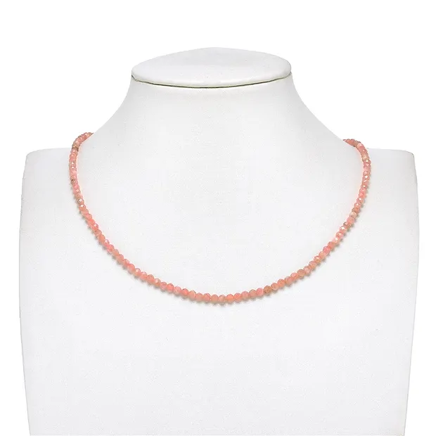 String Beads, Rhodochrosite, 03mm, faceted | wholesaler gems & healing stones
