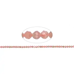 Rang de colliers boules, rhodochrosite, 03mm, facetté | Marco Schreier