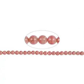 Strang Kugeln, Rhodochrosit extra, 06-07mm (39cm) | Marco Schreier