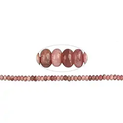 141300300220 Button strand, Rhodochrosite, 03-04 x 06mm | wholesaler gems & healing stones