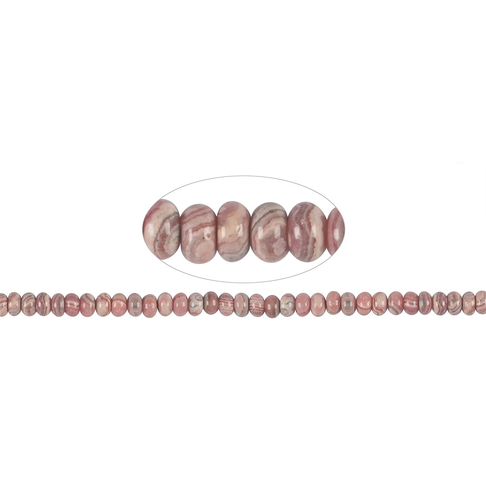 Rang de colliers, rhodochrosite B, 04-05 x 08mm | Marco Schreier