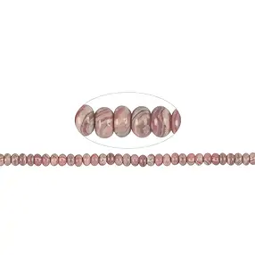 Strang Button, Rhodochrosit B, 04-05 x 08mm | Edelsteine, Heilsteine & Schmuck