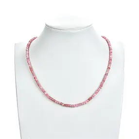 Strang Button, Rhodochrosit, facettiert, 02-03 x 04mm | Marco Schreier