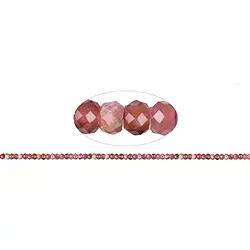 141300300522 Cordón botón, Rodocrosita, facetado, 02-03 x 04mm | Marco Schreier