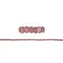 141300314722 Strang Button, Rhodochrosit, 04-05 x 06mm | GH Edelsteine, Heilsteine & Schmuck