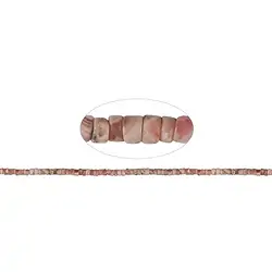 141300400120 Strand cylinder "Heishi", Rhodochrosite, 02-03 x 04mm | Marco Schreier