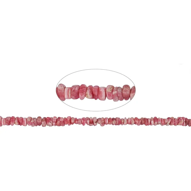 Rang de colliers Spiltter/Nuggets, rhodochrosite, 03-04 x 08-10mm | Marco Schreier