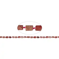 141300626220 Strand cylinder, Rhodochrosite, faceted, 08-10 x 05-06mm (42cm) | Marco Schreier