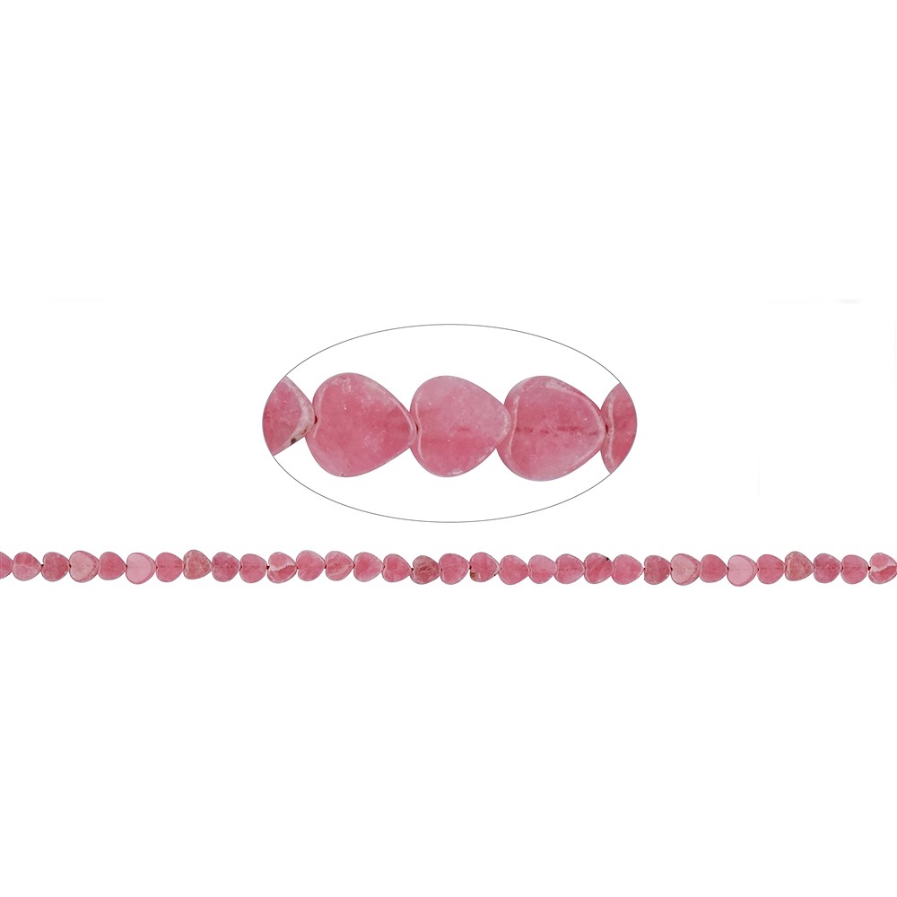 Rang de colliers Coeurs, Rhodochrosite, 05mm | Marco Schreier