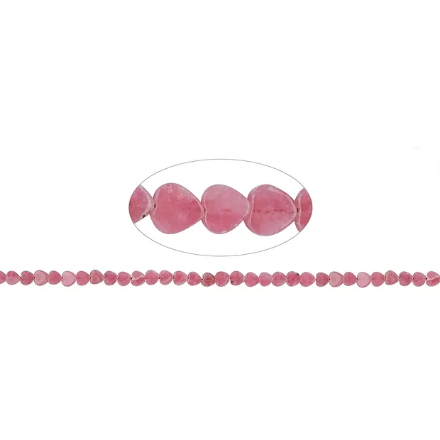 Rang de colliers Coeurs, Rhodochrosite, 05mm | Marco Schreier
