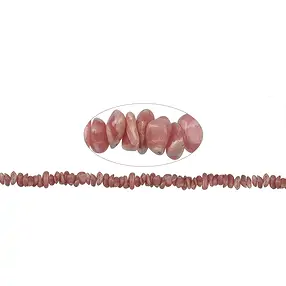 Rang de colliers éclats ronds, rhodochrosite, 04-08 x 08-15mm | Marco Schreier