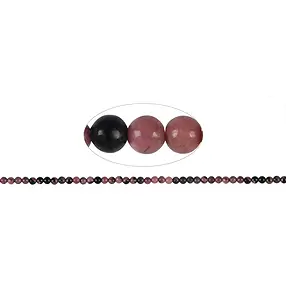 Filo di perline, Rodonite, 03 mm | Gemme Schreier, pietre curative e gioielli