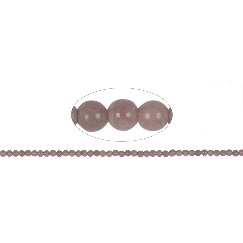 Rang de collier boules, Rhodonite, 04mm  | Marco Schreier