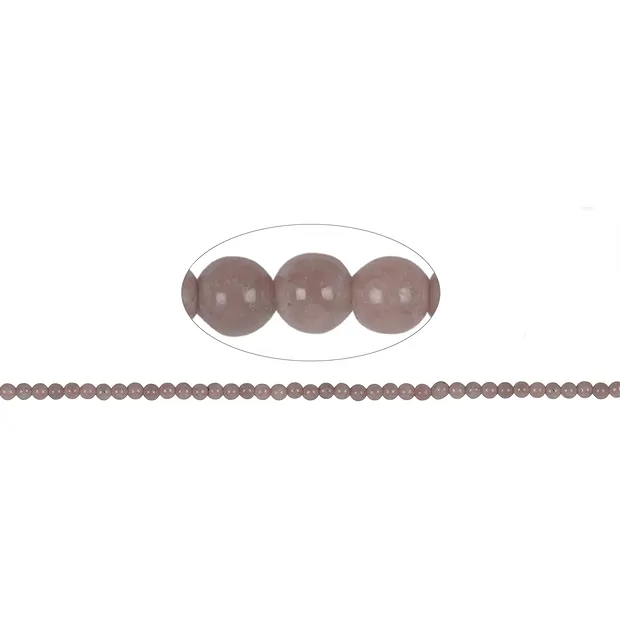 String Beads, Rhodonite, 04mm  | wholesaler gems, healing stones & jewelry